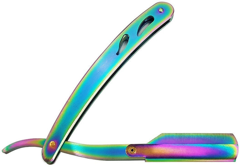 Majik Rainbow Color Professional Straight Edge Razor Majik Rainbow Color Professional Straight Edge Razor