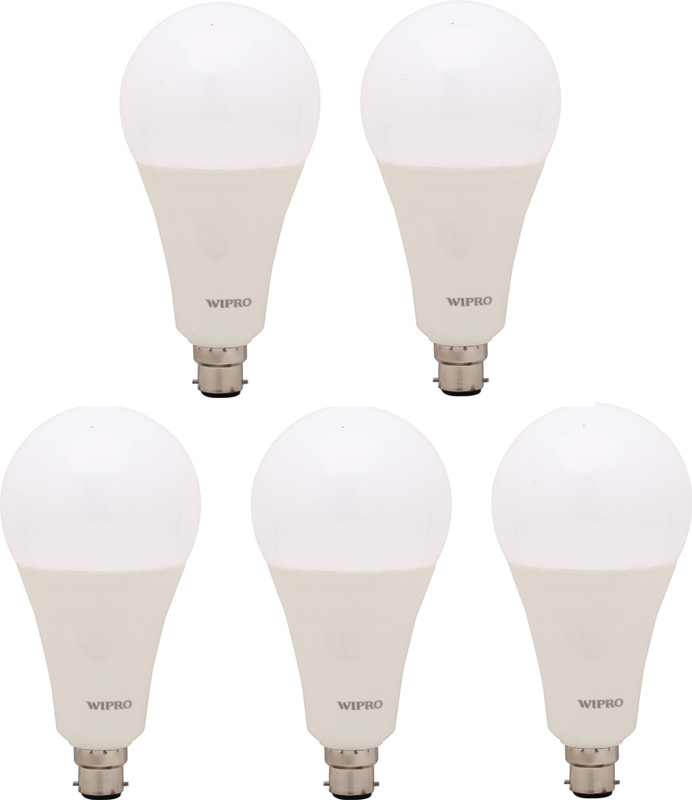WIPRO 23 W Standard B22 LED Bulb(White, Pack of 5) WIPRO 23 W Standard B22 LED Bulb(White, Pack of 5)
