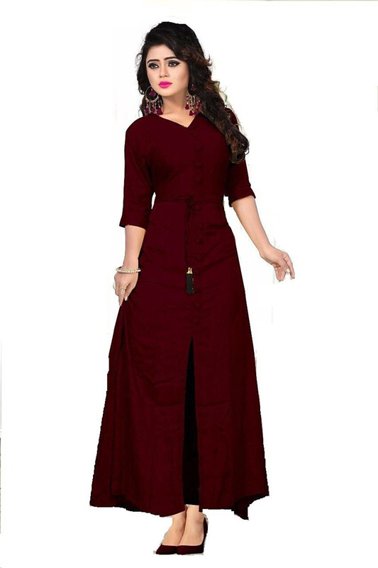 dharmee Cotton Rayon Blend Solid Kurta Fabric(Unstitched)