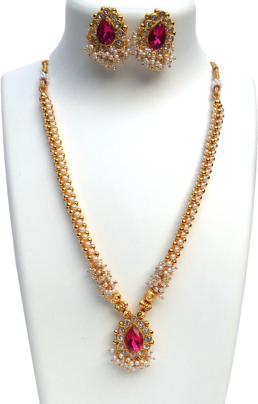 kreations Mother of Pearl, Alloy Jewel Set(Gold, Pink)