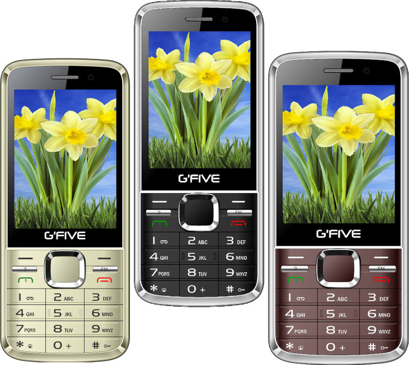 Gfive G9 Combo of Three Mobiles(Champagne Gold $$ Black $$ Coffee)