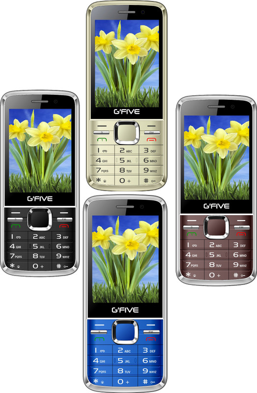 Gfive G9 Combo of Four Mobiles(Black $$ Coffee $$ Champagne Gold $$ Blue)