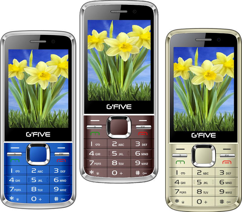 Gfive G9 Combo of Three Mobiles(Coffee $$ Champagne Gold $$ Blue)