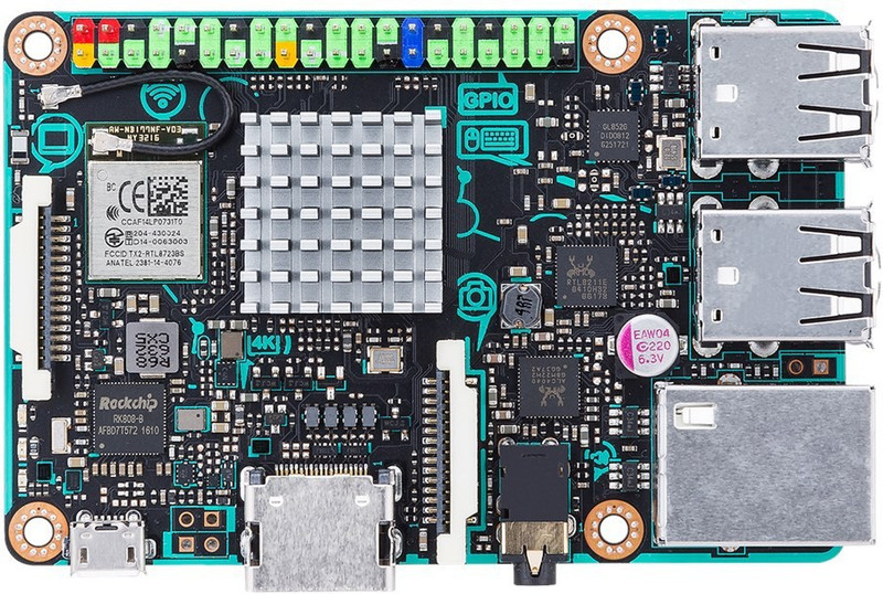 Asus Tinker Board Motherboard(Black)