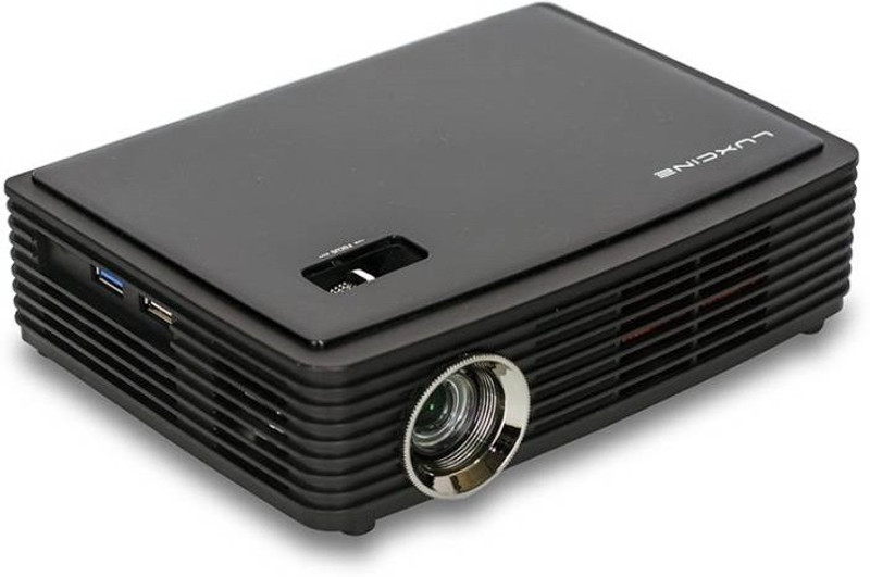 Luxcine 1500 lm DLP Corded Portable Projector(Black)