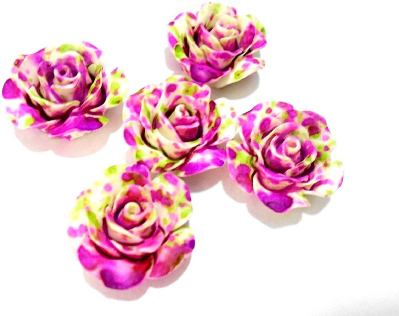 GOELX Rose Floral Resin Cabochons Pastable Beads Diy For Jewelry Making, Hair Bands, Rings Crafts Embellishments - Floral Pack 1