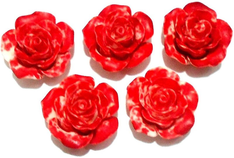 GOELX Rose Floral Resin Cabochons Pastable Beads Diy For Jewelry Making, Hair Bands, Rings Crafts Embellishments - Floral Pack 7
