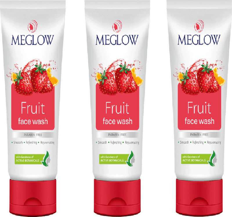 meglow Fruit Face Wash 210 g Set of 3 Face Wash(70 g)