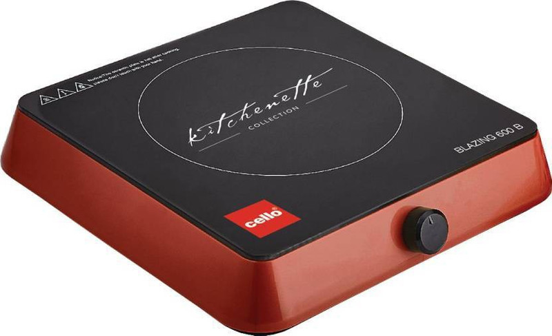 Cello Blazing 600 B Induction Cooktop (Black, Red, Jog Dial) Induction Cooktop(Black, Red, Jog Dial)