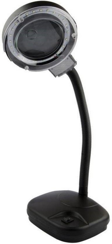 Divye Electronics Solutions LED Reading Lamp with Magnifying Glass Study Lamp(26 cm, Black)