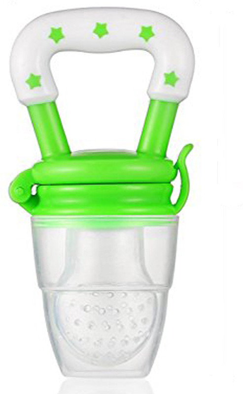 AE Silicone Baby fruit Feeder/BPA Free/Food Feeder/Silicone Food Nibbler/ Teether and Feeder(Green)