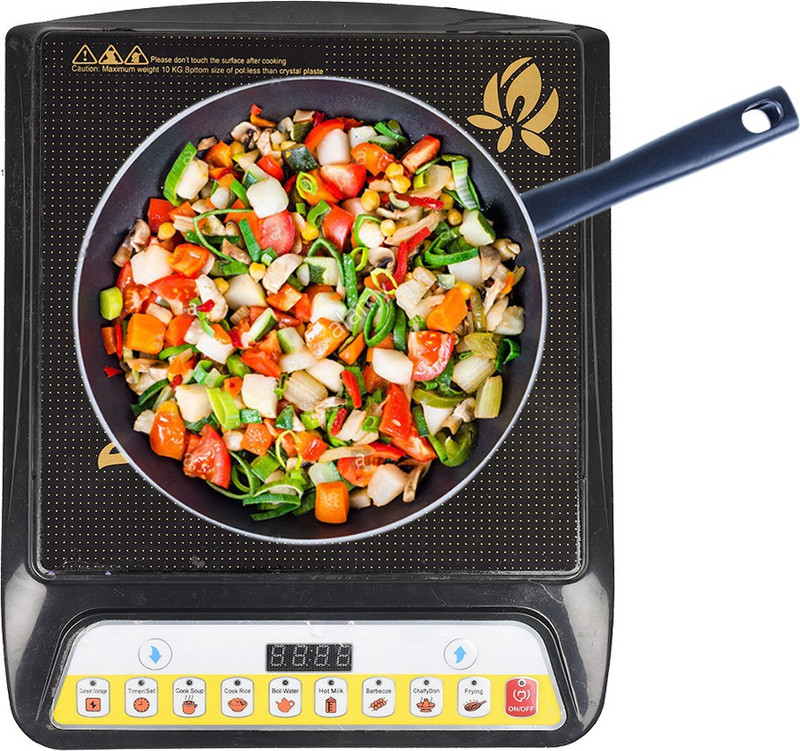Premier Star A8 Induction Cooktop Induction Hob Electric Countertop Burner Induction Cooktop(Black, Yellow, Push Button)