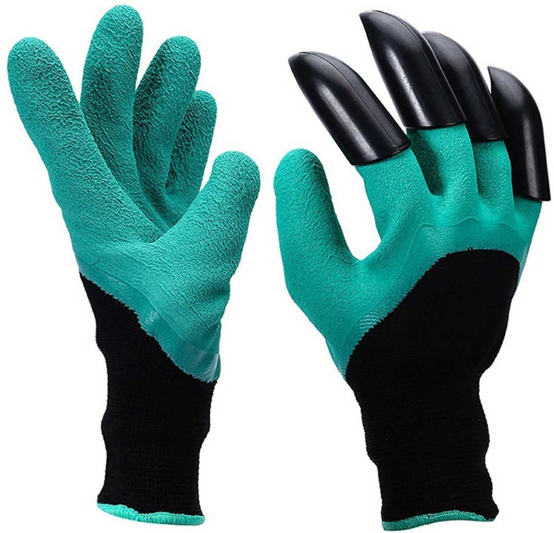 xeekart Garden Gloves with Claws for Digging & Planting - No More Worn Out Fingertips - One Size Fits All Gardening Shoulder Glove