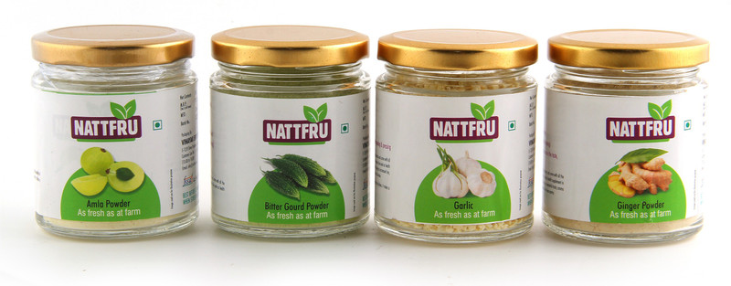 Nattfru Nattfru Amla , Green Papper Corn, Garlic , Bitter Gourd Powder(165 g)