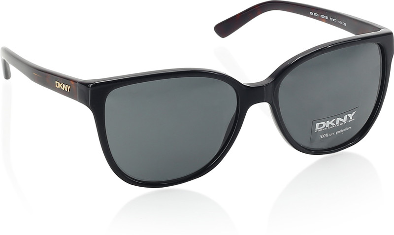 DKNY Oval Sunglasses(Black)