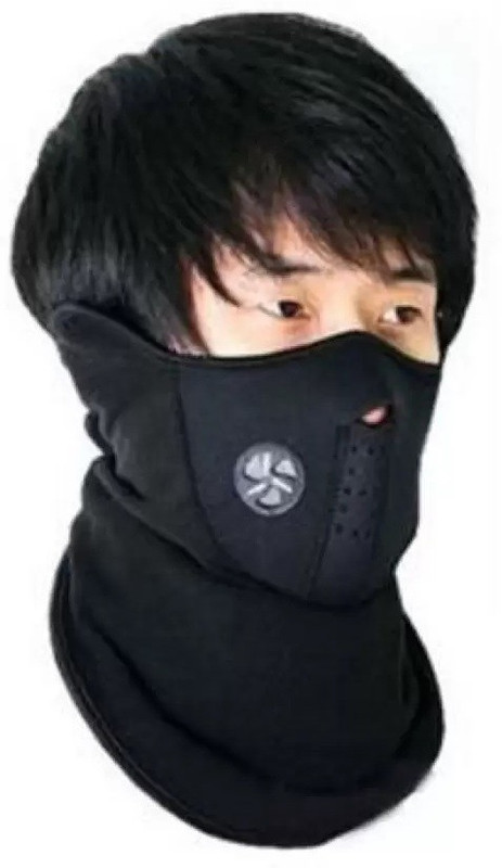 lagom Black Bike Face Mask for Men & Women(Size: Free,  Balaclava)