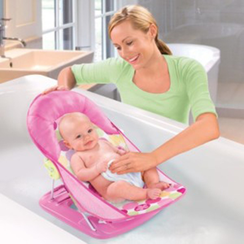 Ole Baby Boat Helicopter Seater Aqua Animal Print Soft Fabric Cradle Baby Bather 0 to 6 months Baby Bath Seat(Peach)