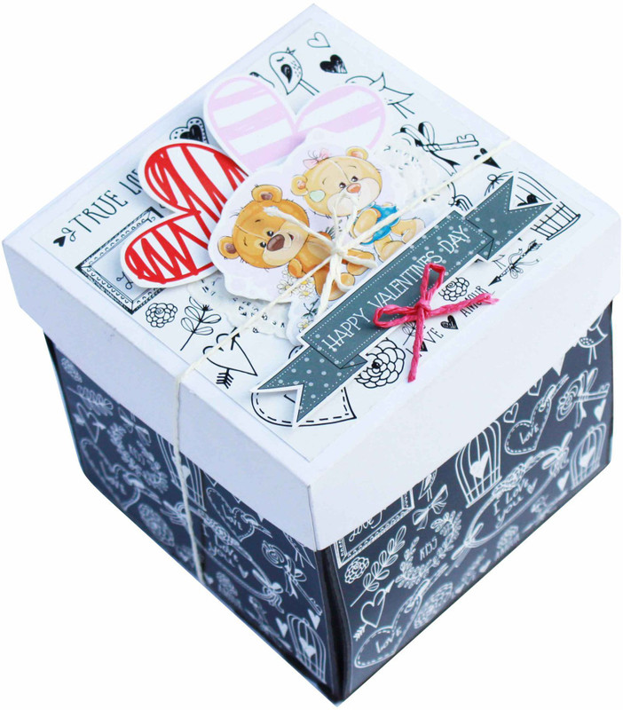 paperica Handmade gift Explosion box card personalized gift for anniversary/birthday love him her Greeting Card(Multicolor, Pack of 1)