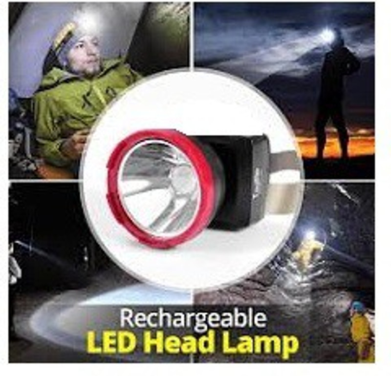 vksolutions 15 WATTS High Power Headlight Emergency Light Outdoor Spotlight Headlamp / Rechargeable Camping Lamp / Adjustable Head Lamp / FlashLight Outdoor Night Torch for Camping Cycling Caving Hiking Hunting With Rechargeable Battery Emergency Lights Torch(Black : Rechargeable)
