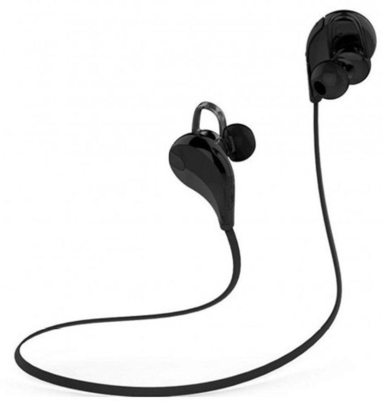 tsv CD007 Bluetooth Stereo Jogger Headset with Mic Black Bluetooth Headset with Mic(Black, In the Ear)