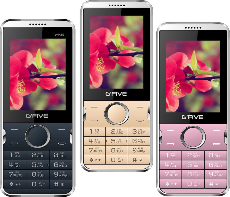 Gfive WP89 Pack of Three Mobiles(Champagne Gold, Blue $$ Green, Rose Gold)