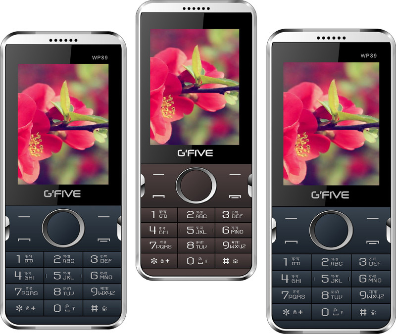 Gfive WP89 Pack of Three Mobiles(Blue $$ Orange, Coffee, Blue $$ Green)