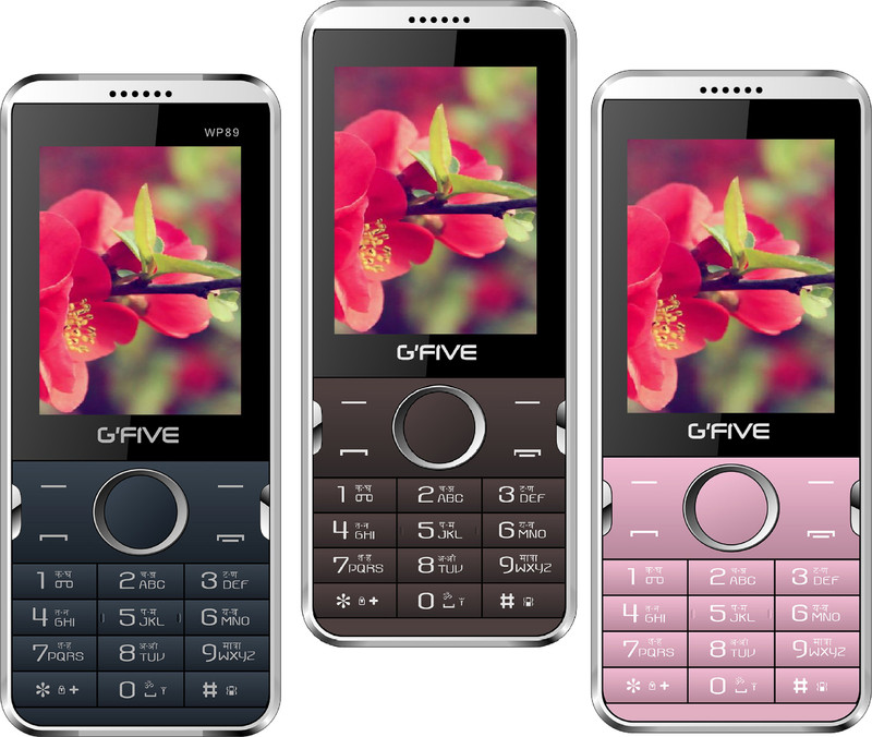 Gfive WP89 Pack of Three Mobiles(Blue $$ Orange, Coffee, Rose Gold)