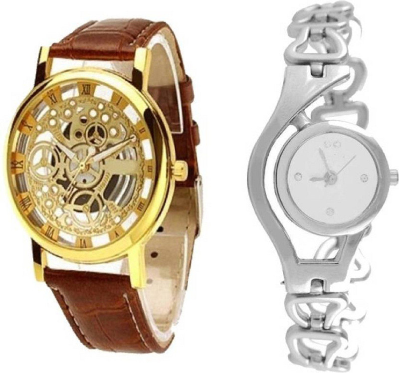 pmax GOLDEN MEN AND CHAIN SILVER NE STYLISH FOR Analog Watch  - For Men & Women