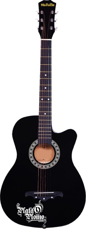 Medellin MED-BLK-C Linden Wood Acoustic Guitar(Black)