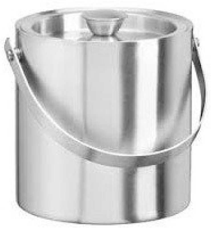 ekitchen Regular - 1 Ltr Stainless Steel Ice Bucket(Silver 1 L)