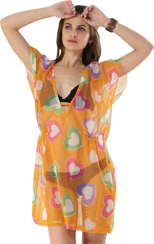fascinating Striped Polycotton Women Kaftan