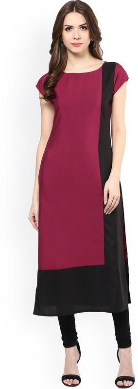 era style Casual Solid Women Kurti(Maroon)