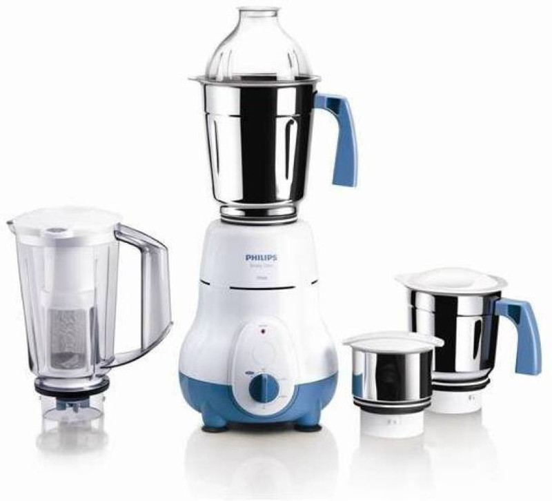 Philips 887164500280 hl1645/00 750 W Mixer Grinder(White, Blue, 4 Jars)