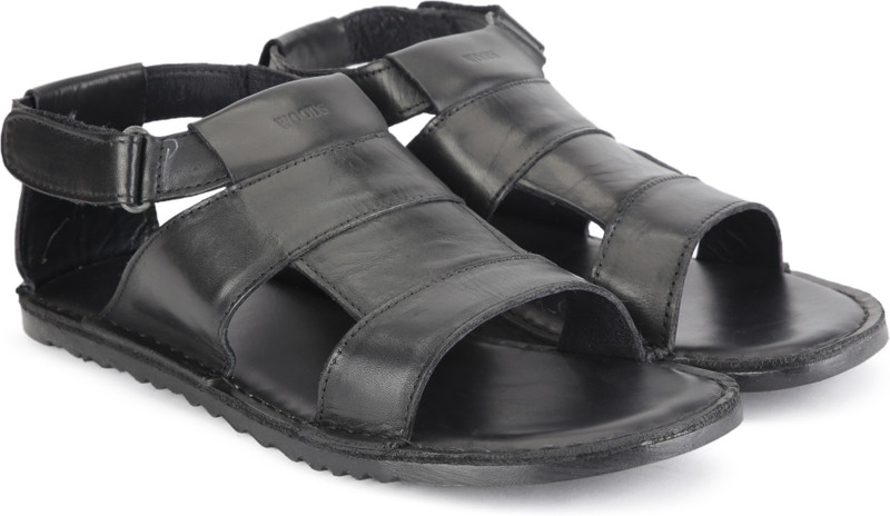 woodland sandals black