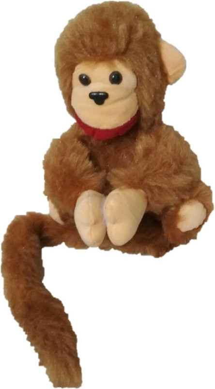 lyfgoods Soft Toy Hanging Monkey, Curtain Monkey, Birthday Gift For Kids, Stuffed Toy (Color-Brown,Size-25CM)  - 25(Grey)