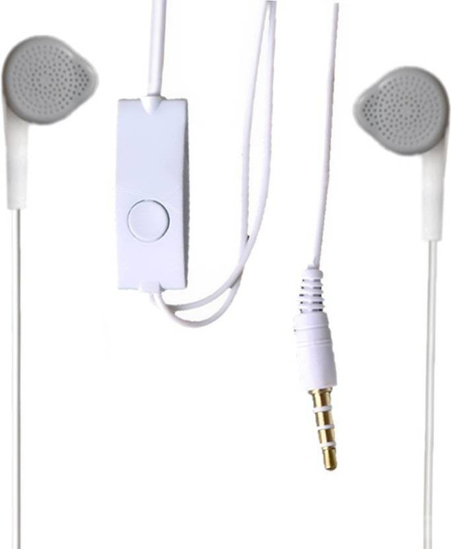 izac EHS65AVFWE In-Ear Headset (White) Wired Headset with Mic(White, In the Ear)