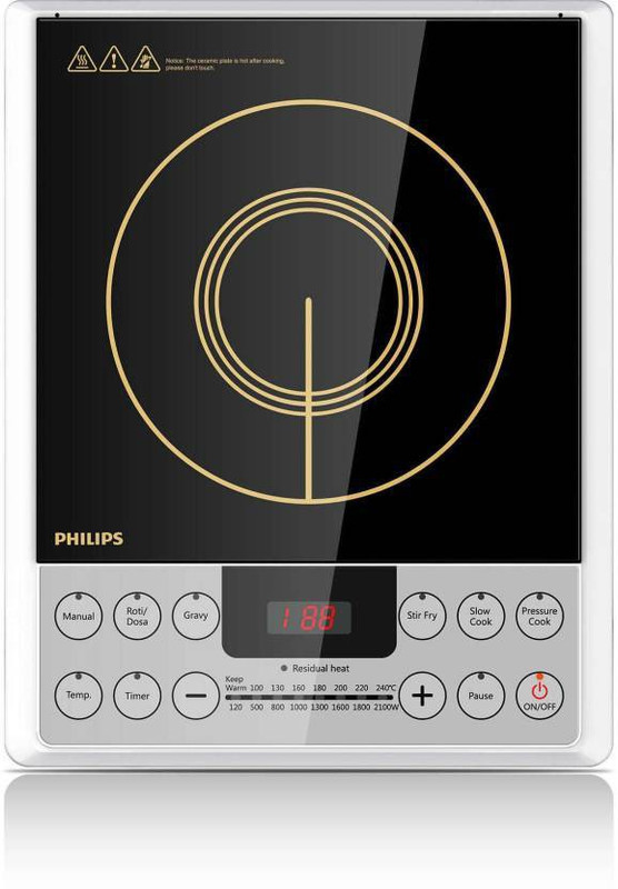 Philips hd4929/01 Induction Cooktop(Silver, Jog Dial)