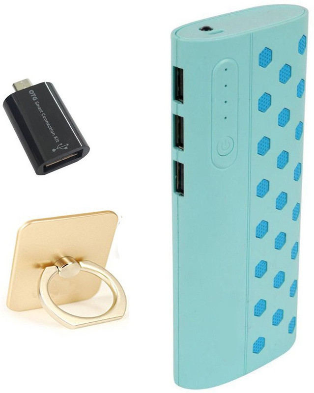 promptout Power Bank Accessory Combo for IT-PB10K-P3 Power Bank With Battery Pack 10000mah powerbank Three Interface External Charger Battery Universal Fast Battery Make In India portable Charger powerbank Compatible for Apple iphone 4, iphone 5, iPhone 5c, iPhone 6, iPhone 6+ , iPad Air, iPad mini 