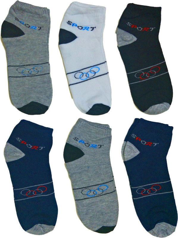 qraftink Men & Women Peds/Footie/No-Show(Pack of 6)