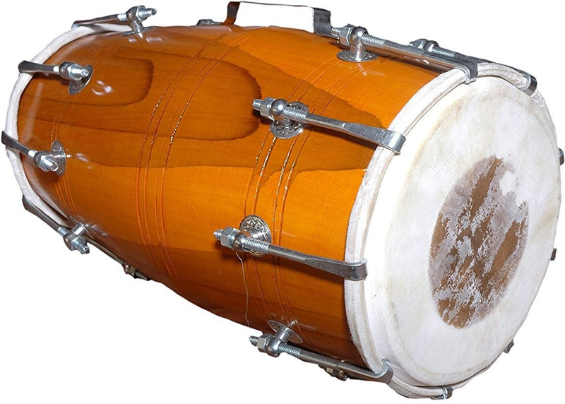 jaaze weeding Nut & Bolts Dholak(Yellow)
