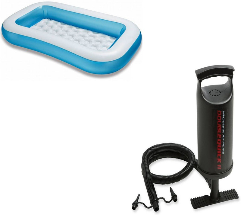 Inflatable outlet pool pump