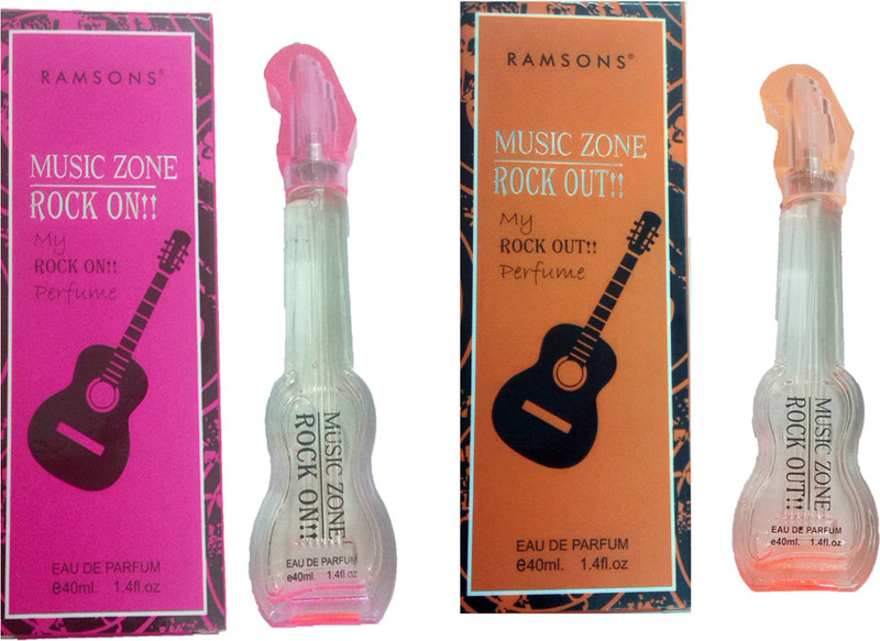 RAMSONS MUSIC ZONE ROCK OUT PERFUME 40 ML+ MUSIC ZONE ROCK ON PERFUME 40 ML Eau de Parfum  -  40 ml(For Men & Women)