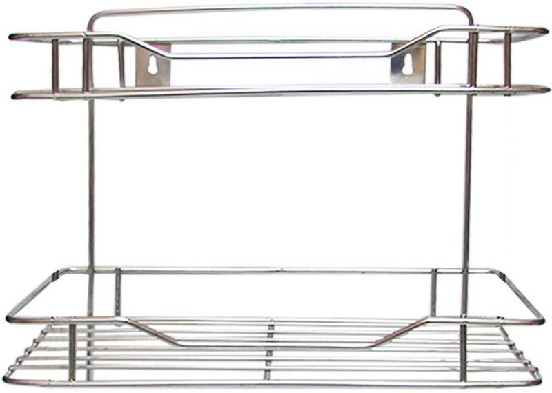 Gehwara Multipurpose Storage Shelf Spice Rack 2 Tier Stainless Steel For Kitchen Bathroom Etc Steel Wall Shelf Number Of Shelves 2 Steel Buy Online In Grenada At Desertcart