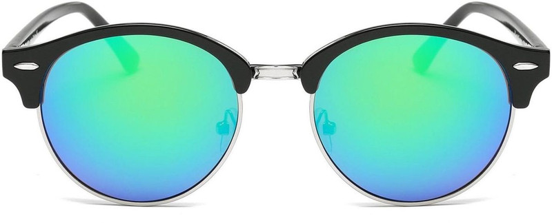 DALUCI Retro Square Sunglasses(Green)