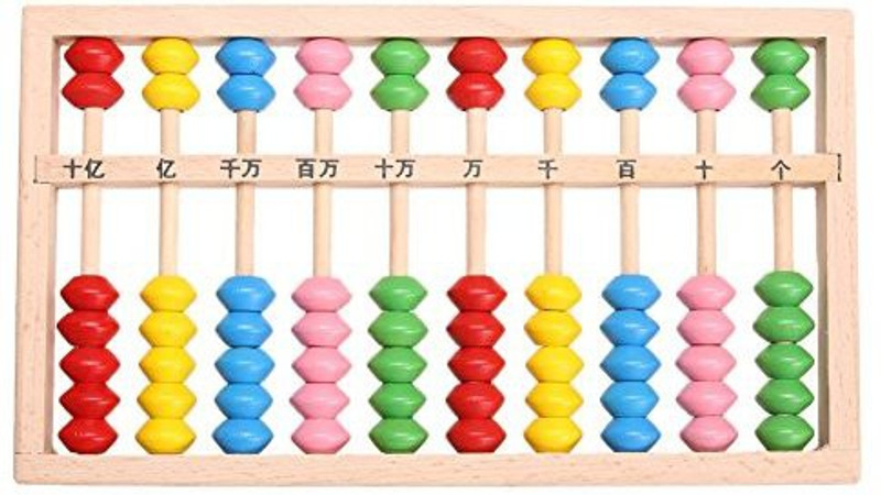 amazingdeal Wooden Abacus, Children Counting Number Maths Learning Toy Early Educational Toy For Kids (B)(Multicolor)