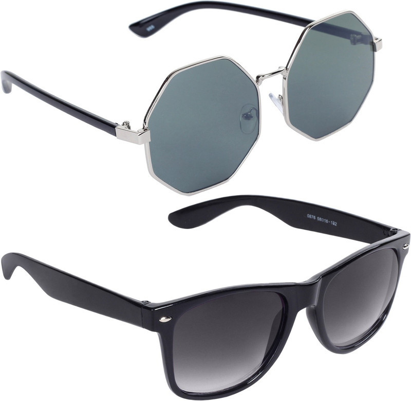 Reyda Wayfarer, Round Sunglasses(Multicolor)