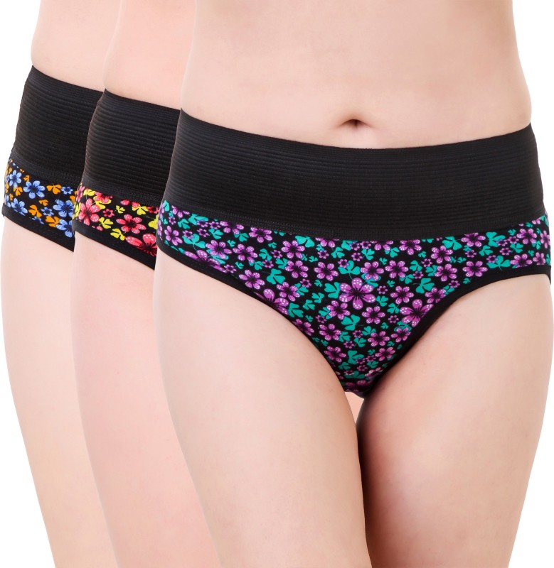 Masha Women Hipster Multicolor Panty(Pack of 3)