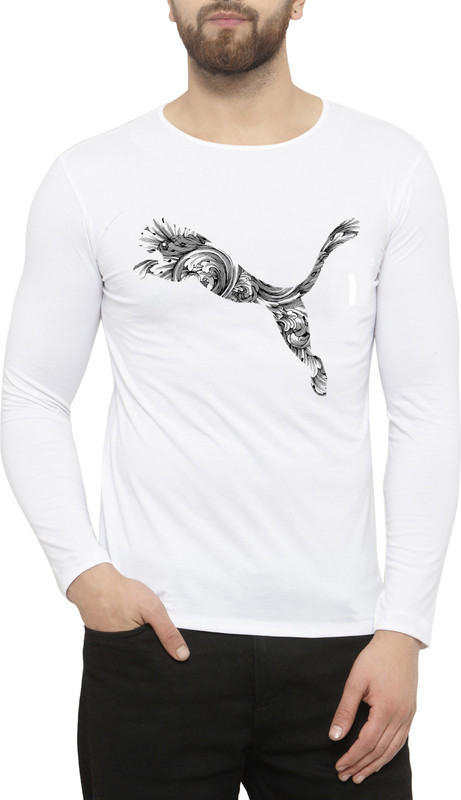 keys Graphic Print Men Round Neck White T-Shirt