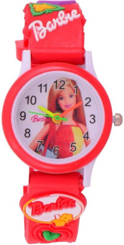 peter india NEW CLASSICAL RED BARBIE FOR KIDS 9 (GIRLS) WITH THE BEST DEAL AND FAST SELLING Analog Watch  - For Girls