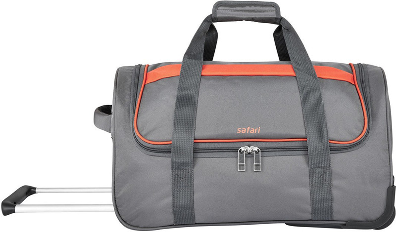 Safari (Expandable) GRIDRL55RLGRE Duffel Strolley Bag(Grey) Safari (Expandable) GRIDRL55RLGRE Duffel Strolley Bag(Grey)